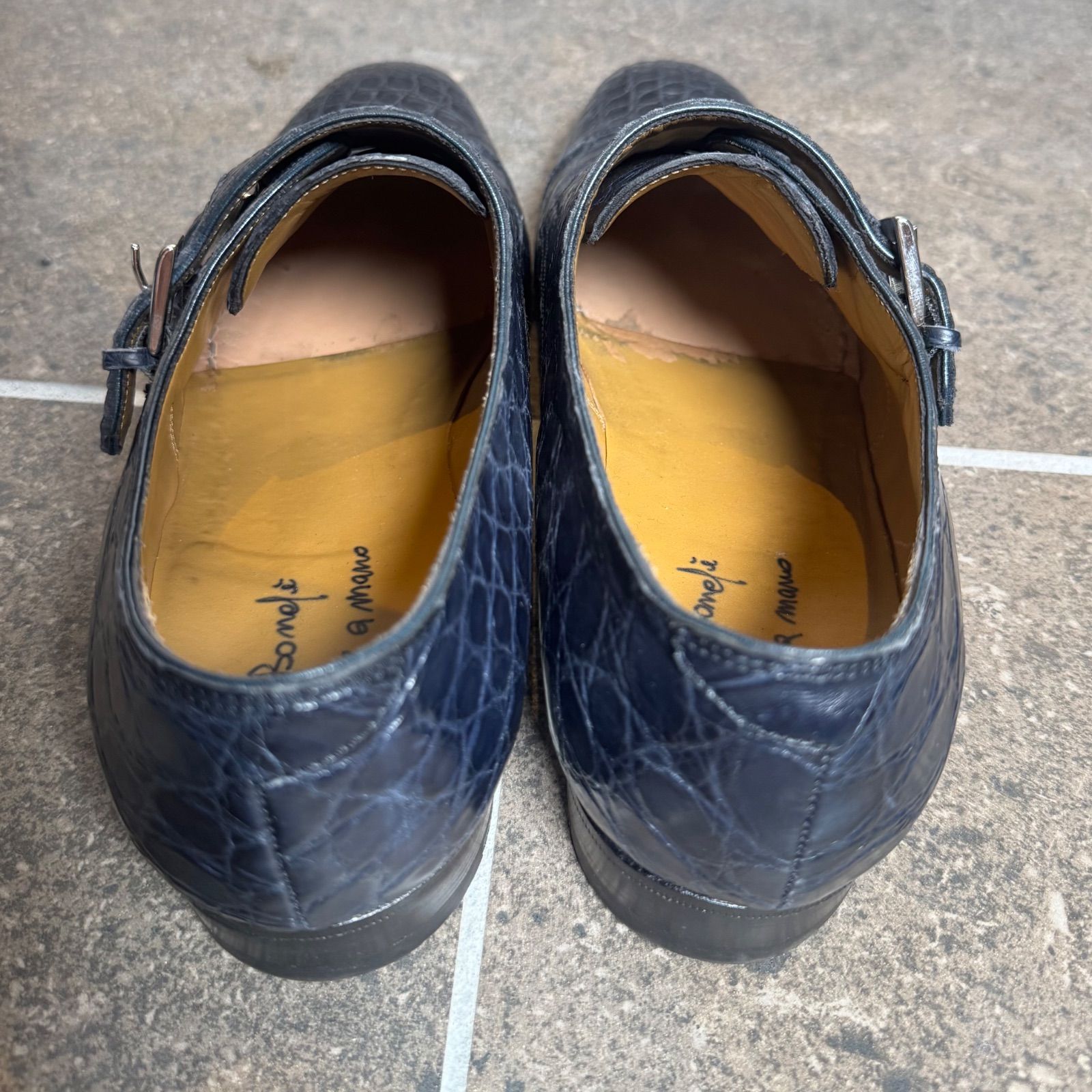 超希少】 Enzo Bonafe エンツォボナフェ【ダブルモンク】8.5 - メルカリ