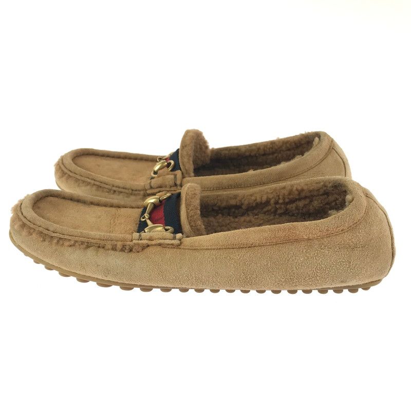 現状渡し品】GUCCI グッチ ホースビット スウェード モカシン シューズ