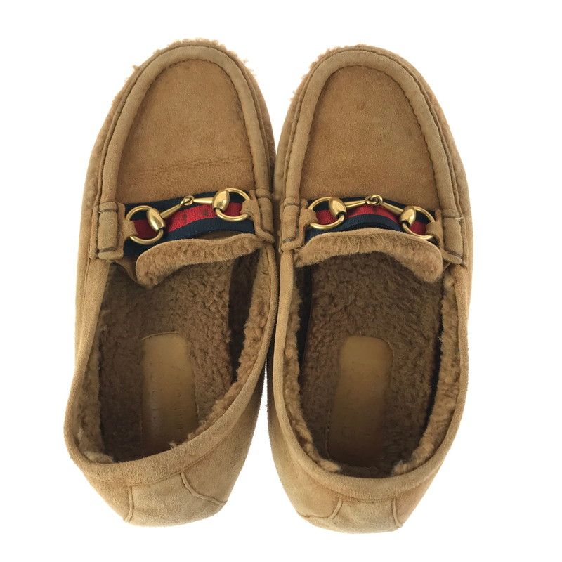 現状渡し品】GUCCI グッチ ホースビット スウェード モカシン シューズ