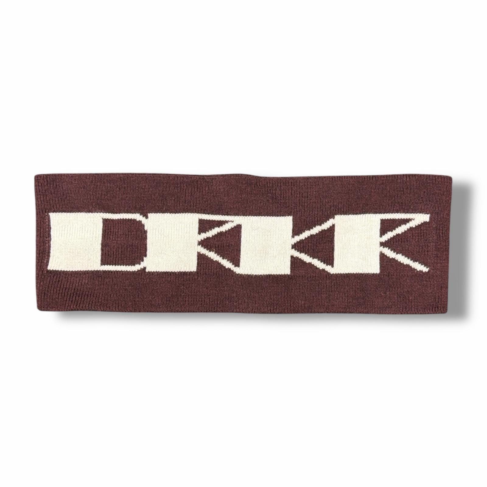 RICK OWENS DRKSHDW ロゴコットンニットヘアバンド ヘアアクセサリー リックオウエンス ダークシャドウ DA02C5480 ボルドー O/S （5614M）