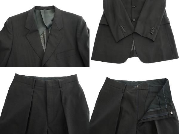 ヨウジヤマモト　AAR ダーバン　セットアップ　スーツ　2タック ヨウジヤマモト YOHJI YAMAMOTO A.A.R アール ×DURBAN ダーバン 3B