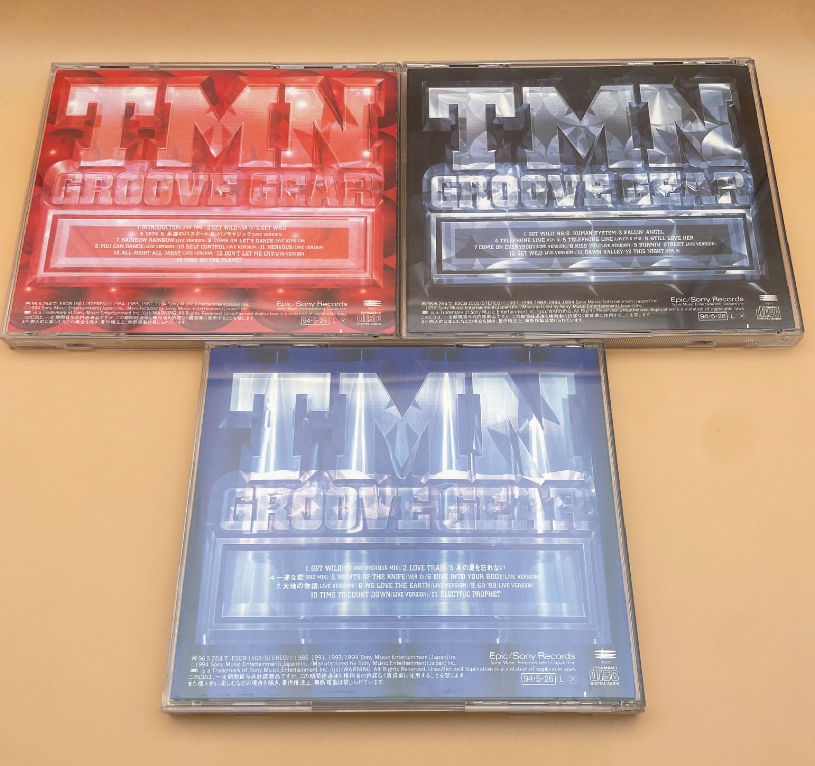 TMN CD 3枚セット GROOVE GEAR TM NETWORK 宇都宮隆 小室哲哉 木根尚登