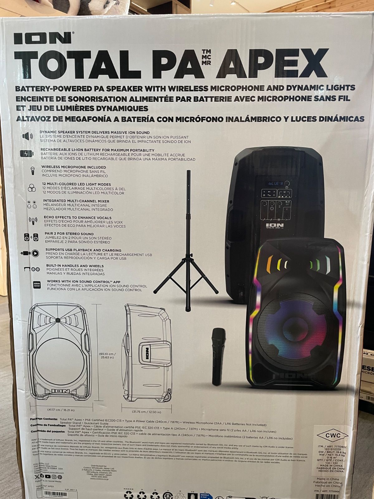 ION】【スピーカー】【マイク×1】【TOTAL PA APEX】 - メルカリ