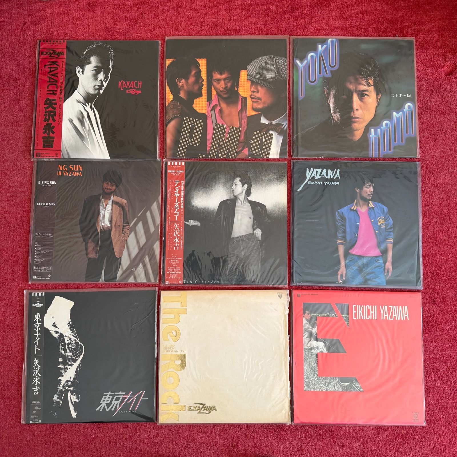 矢沢永吉LP・EPレコードセット3.19-1 中古レコード】矢沢永吉 LP レコード 9枚セット まとめ売り YAZAWA