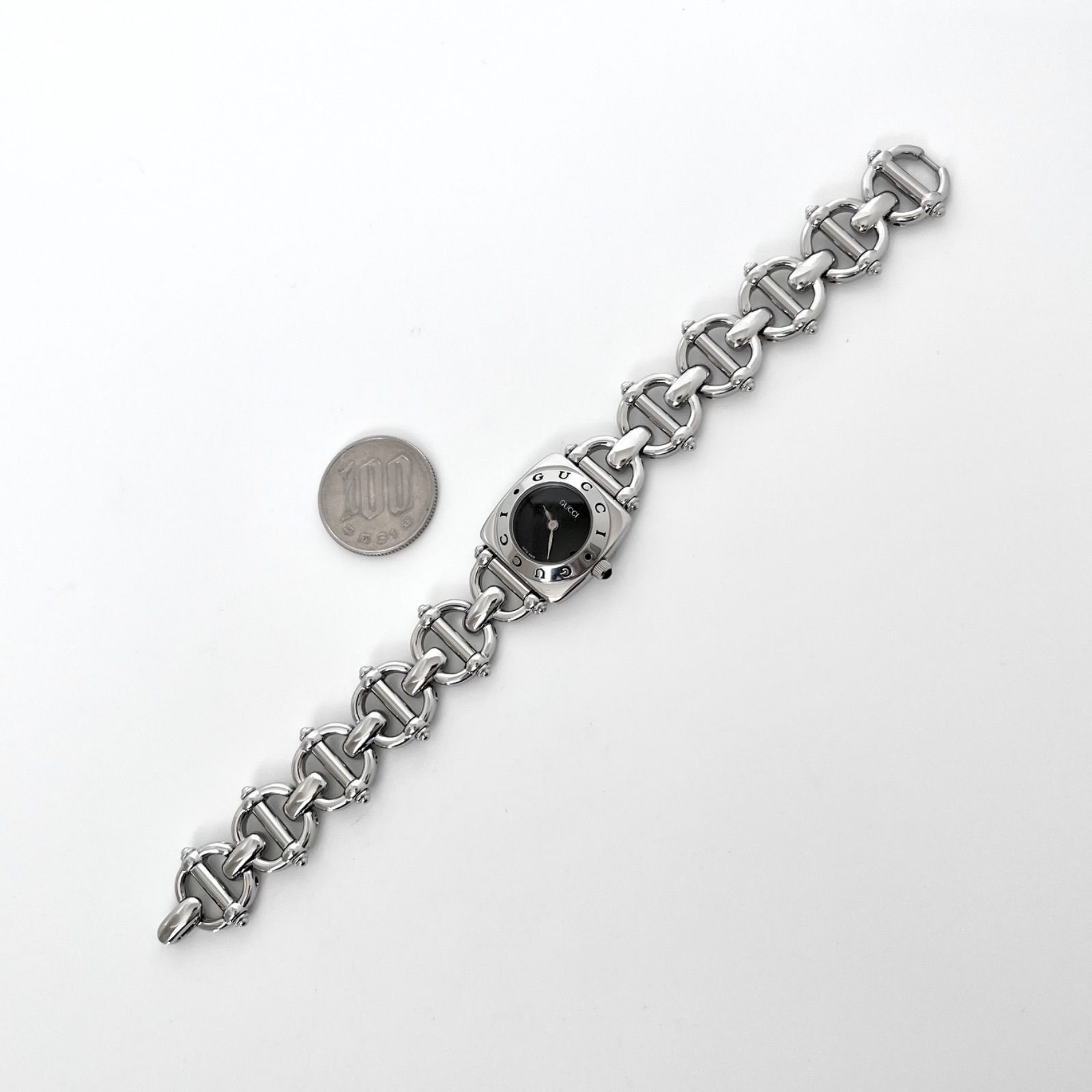 グッチ 6400L レディース 腕時計 磨き済み 美品】GUCCI 電池新品