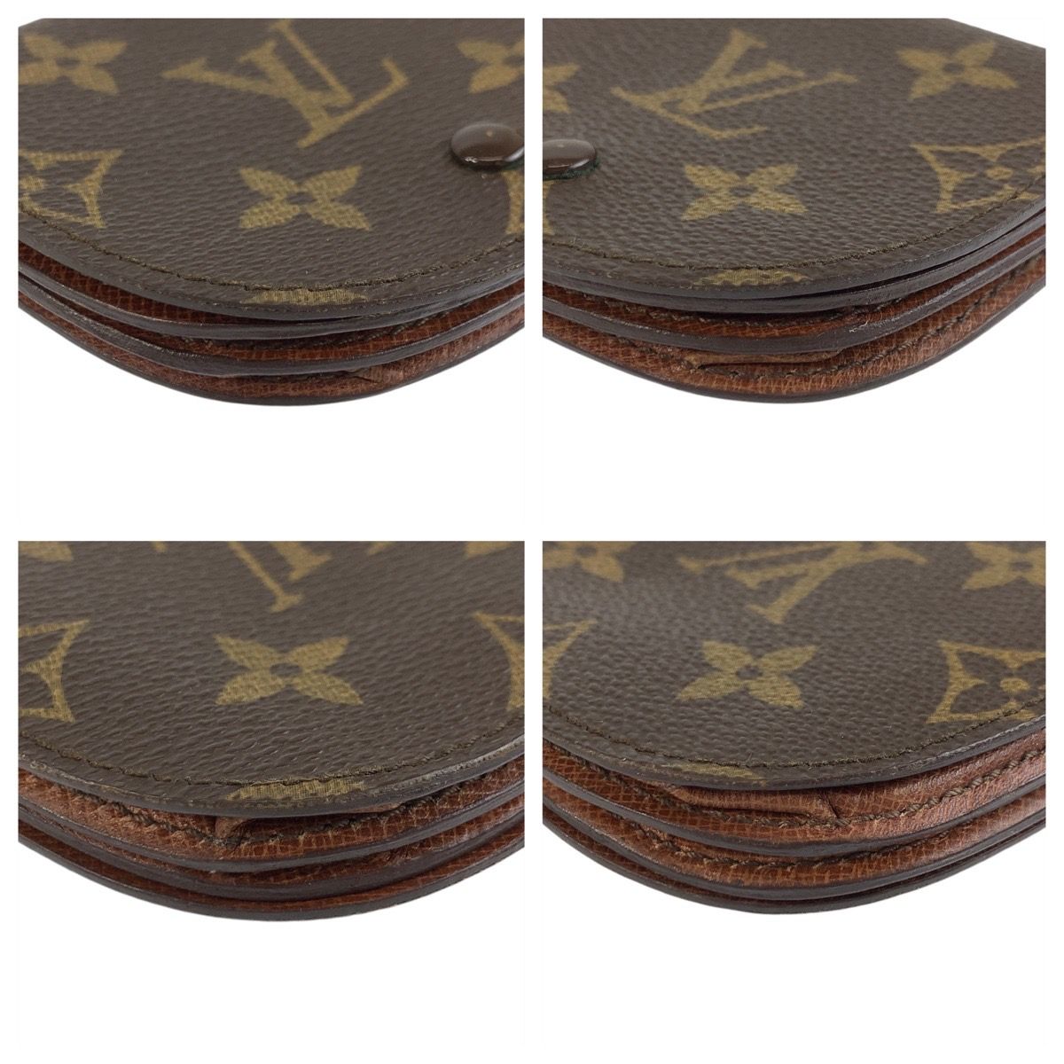 美品 LOUIS VUITTON ルイヴィトン モノグラム ポルト モネ グセ