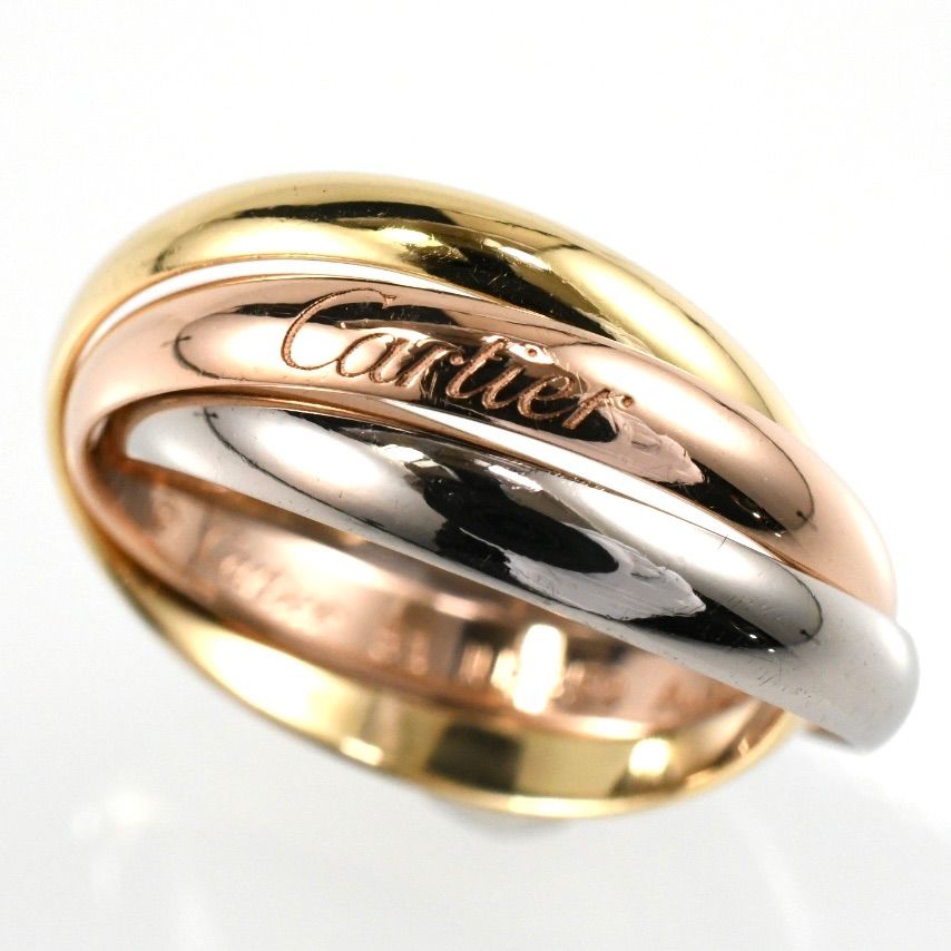 Cartier カルティエ トリニティリング SM 3連リング K18 スリーカラー