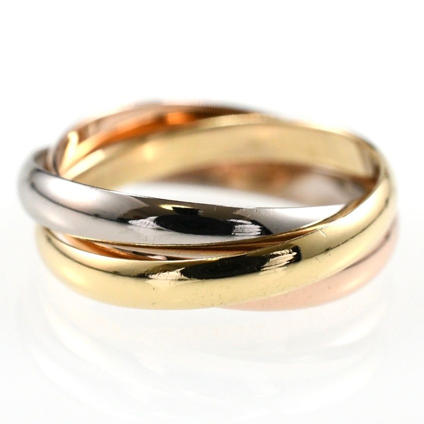 Cartier カルティエ トリニティリング SM 3連リング K18 スリーカラー