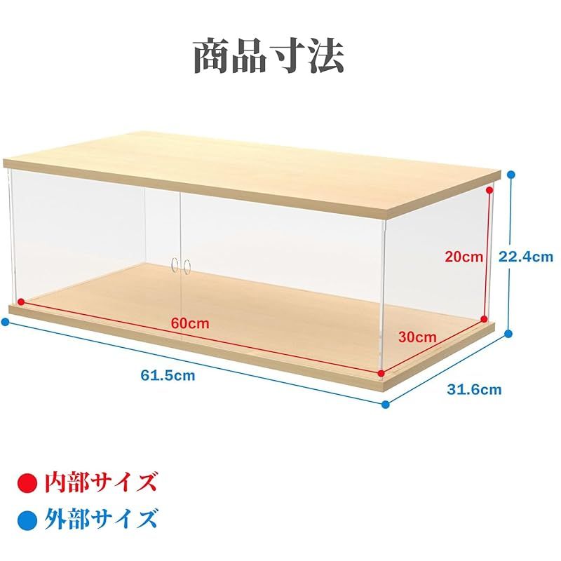アクリル製ディスプレイケース 長方形＋LEDライティングバー20色 楽天市場】アクリルケース 20cm（コレクション｜ホビー）の通販