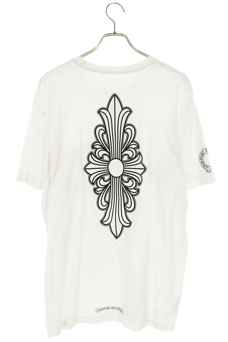 クロムハーツ CH T-SHRT/1 バックフローラルクロスプリントTシャツ