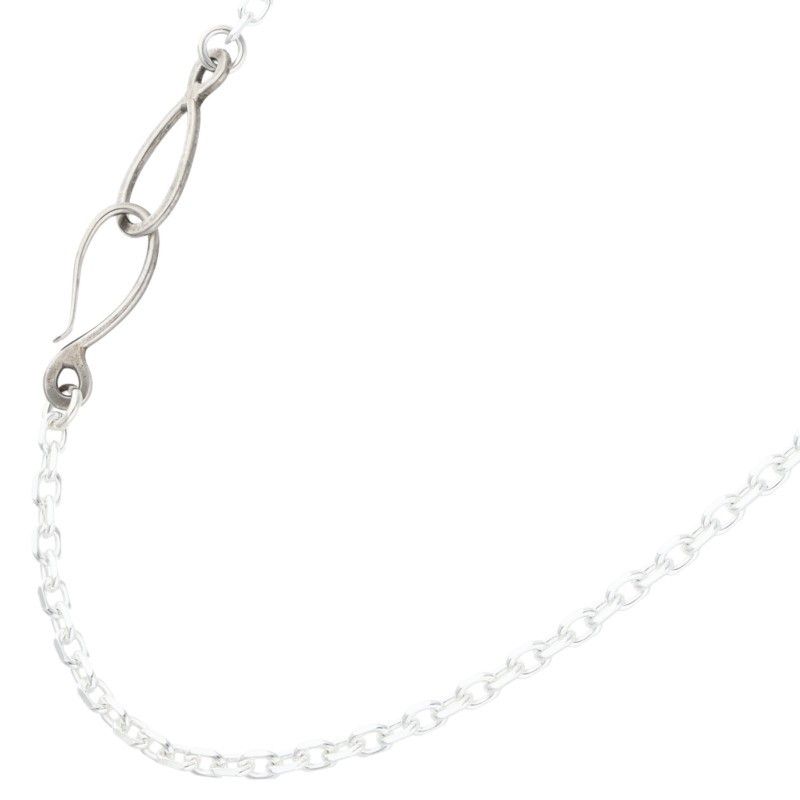 金メッキ,細角デザインチェーン,50cm,オールドフック,2本セット