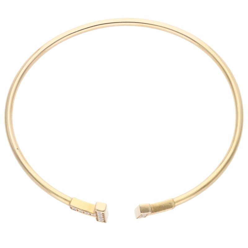 ティファニー Tワイヤー K18YGダイヤバングル メンズ - メルカリ