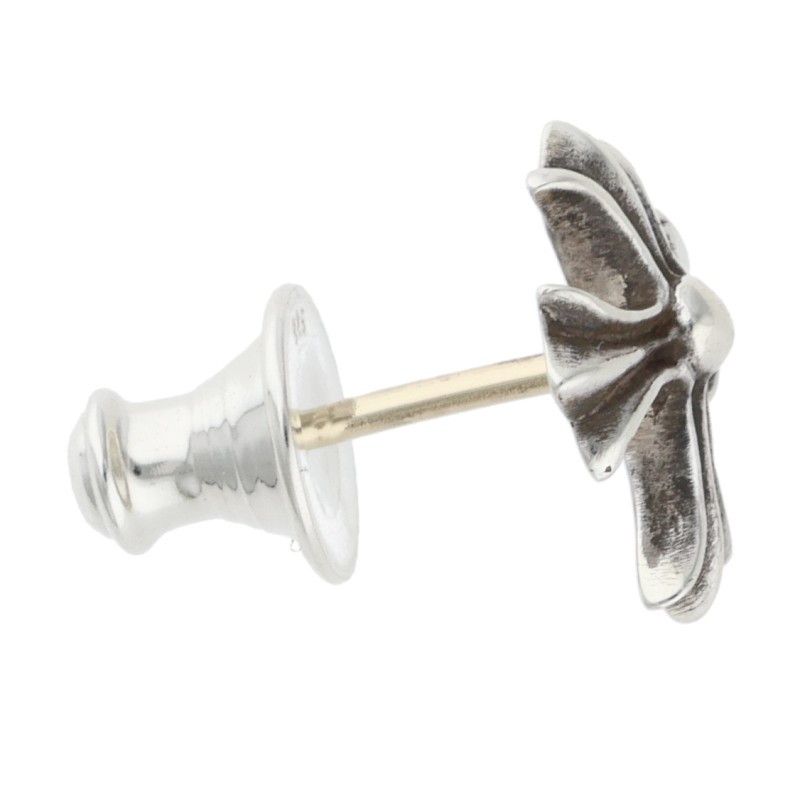 クロムハーツ No2 CH CRS/CHクロススタッド シルバーピアス メンズ