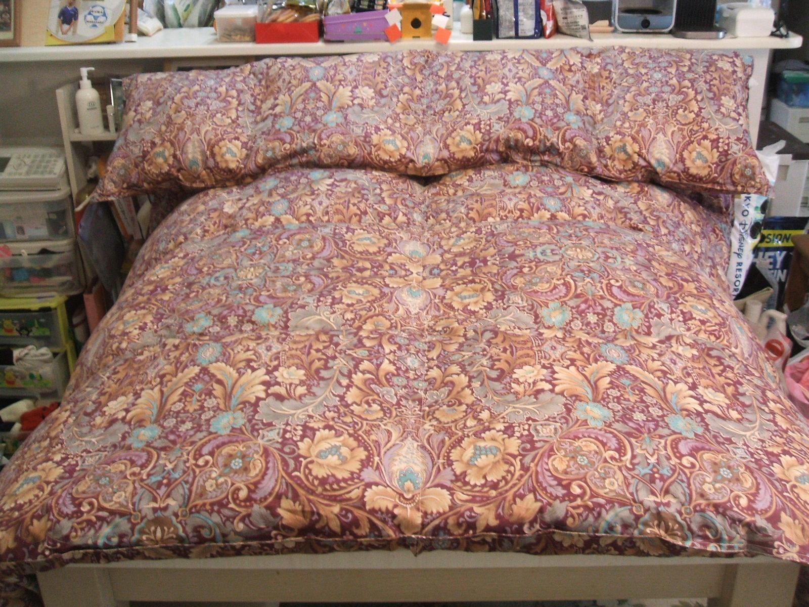新品＊四つ星エクセル＊フランス90％増量1，3キロ＊二層キルト高級