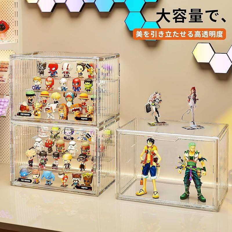 JOYZAN 透明 コレクションケース 卓上 組み立てタイプ アクリル