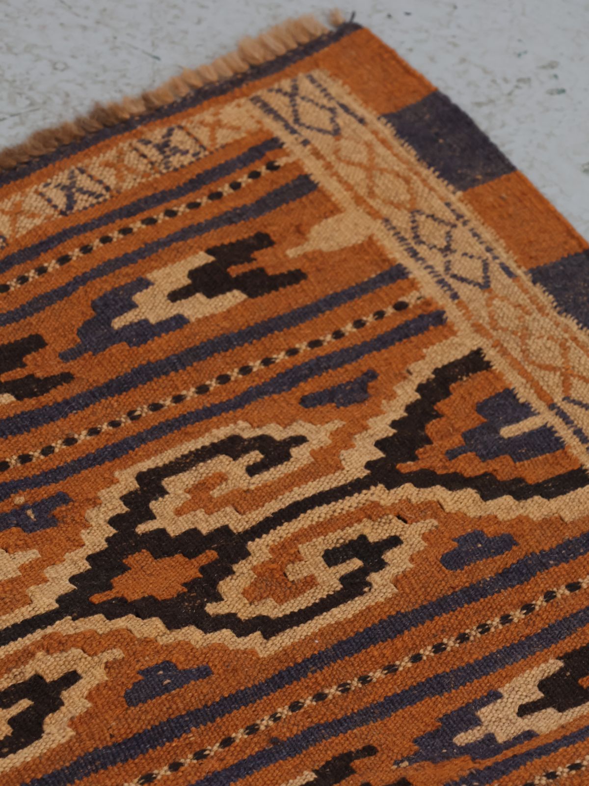 ヴィンテージ アフガニスタン ハンドメイド ラグ キリム [1740 x 1080