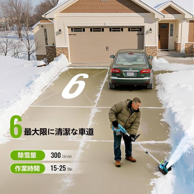 電動除雪機】除雪機 コードレス 手持ち式 充電式スノーシャベル 抛雪