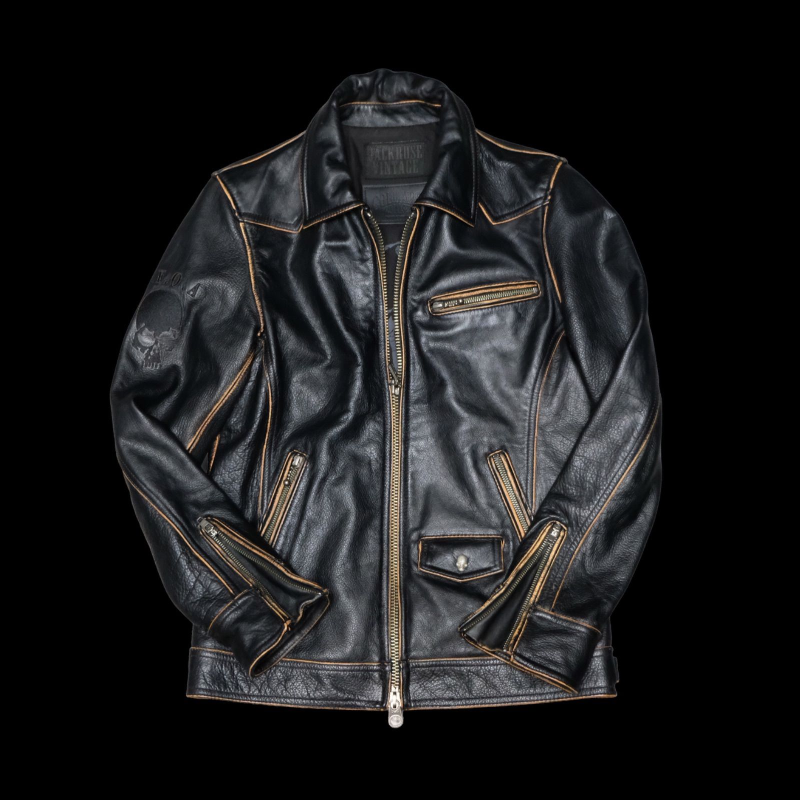 JACKROSE VINTAGE × COLLARS × TFOA 清広義巳モデル 茶芯牛革 シングル