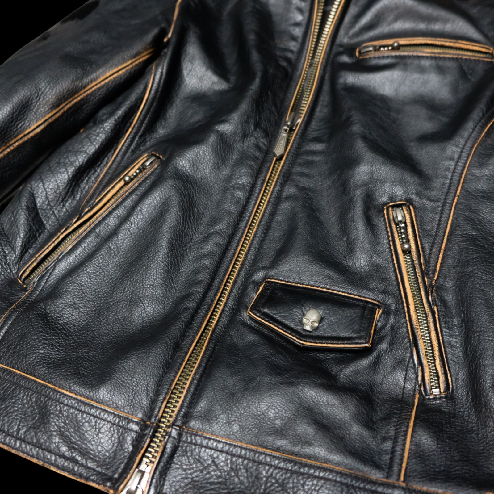 JACKROSE VINTAGE × COLLARS × TFOA 清広義巳モデル 茶芯牛革 シングル