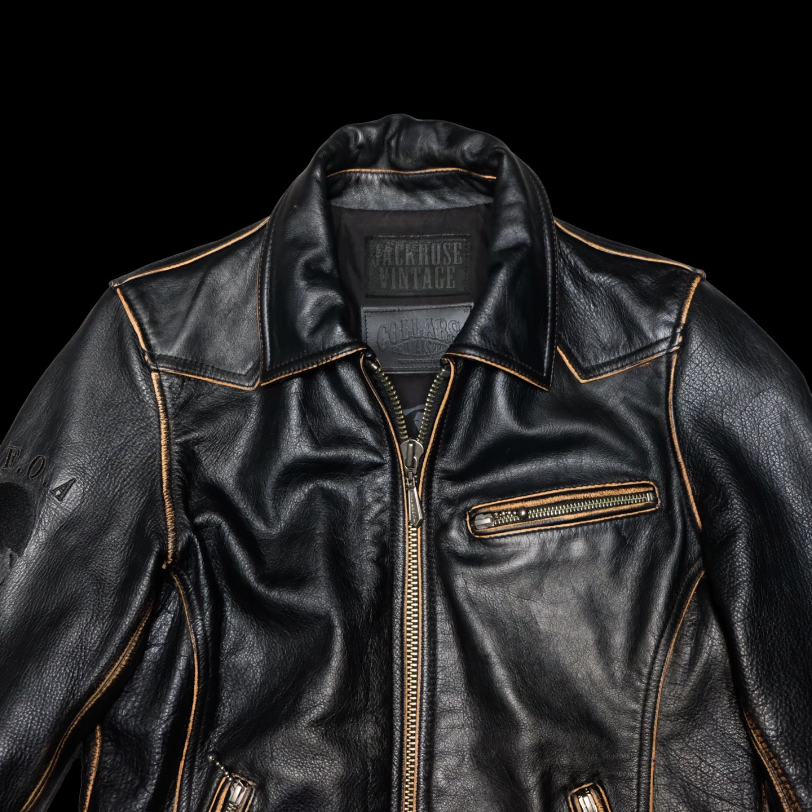 JACKROSE VINTAGE × COLLARS × TFOA 清広義巳モデル 茶芯牛革 シングル