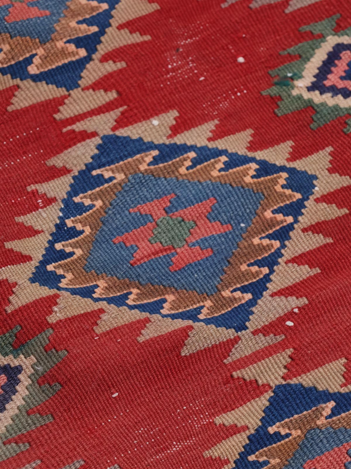 ヴィンテージ トルコ ハンドメイド ラグ キリム [990 x 700] - メルカリ