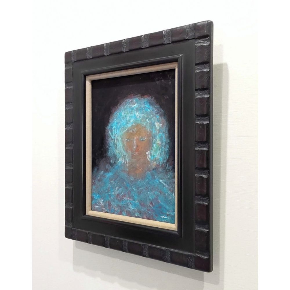 内野隆文 星々のねむり 絵画 肖像 人物画 キャンバスにアクリル F4号