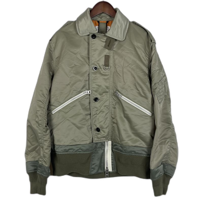 中古品】Sacai サカイ 23AW NYLON TWILL BLOUSON 23-03164M ナイロン