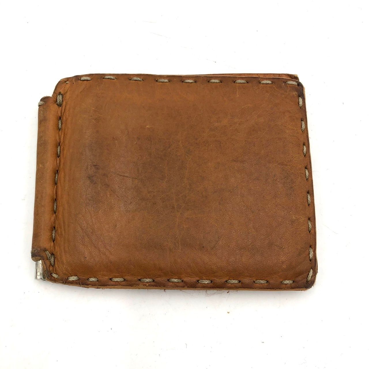 FENDI フェンディ セレリア マネークリップ 財布 レザー ブラウン 札ば