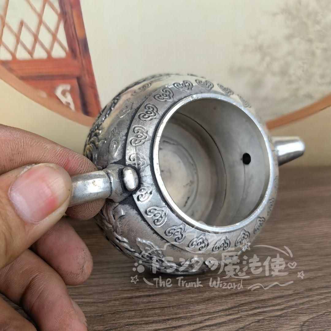 大特価人気商品☆銅製 龍鳳急須 招財納福 茶台茶器 茶道具 装飾品 工芸