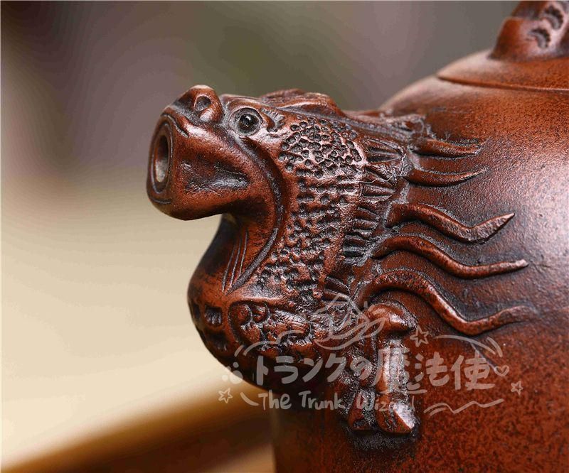 大特価人気商品☆龍茶壺 中国古美術 宜興 紫砂壺?急須?茶道具