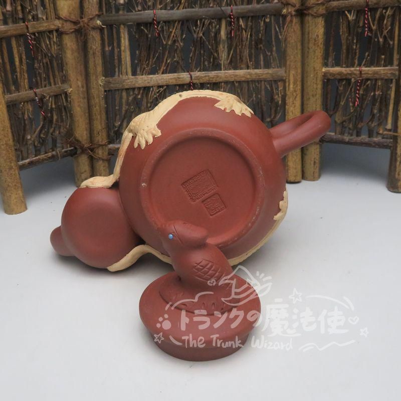 大特価人気商品☆龍鳳紫砂壺 中国宜興 紫泥急須?茶壺?茶道具