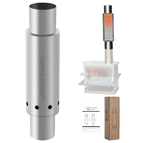 迅速に発送】CHANGE MOORE 煙突 二次燃焼機能搭載 煙が少ない 火力増強