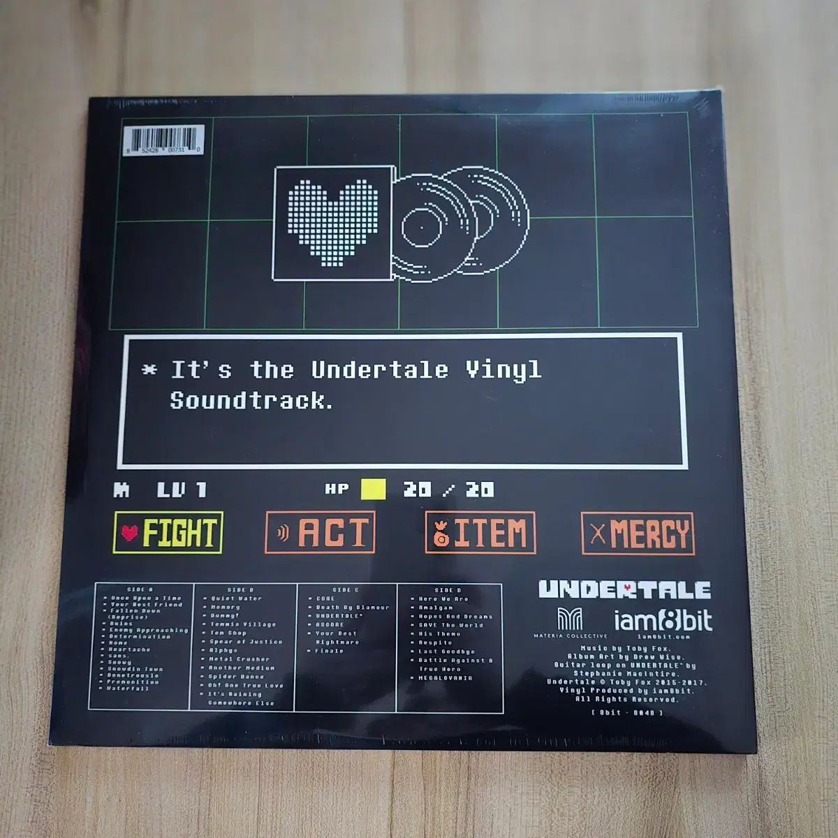 アンダーテール undertale red blue ヴァイナル ビニールレコード