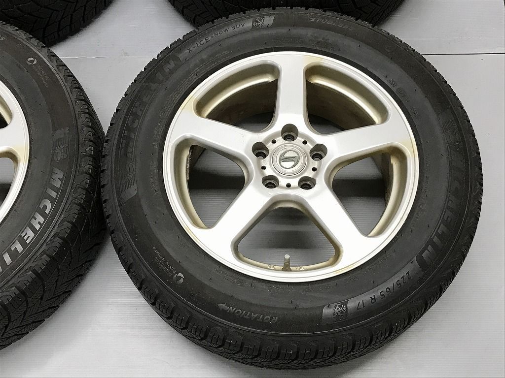 ◎すぐ使えます バリ溝 MICHELIN X-ICE 225/65R17 ホイール良品 17in 