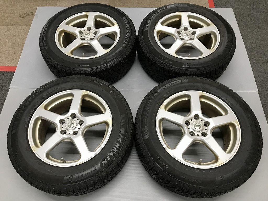 ◎すぐ使えます バリ溝 MICHELIN X-ICE 225/65R17 ホイール良品 17in 