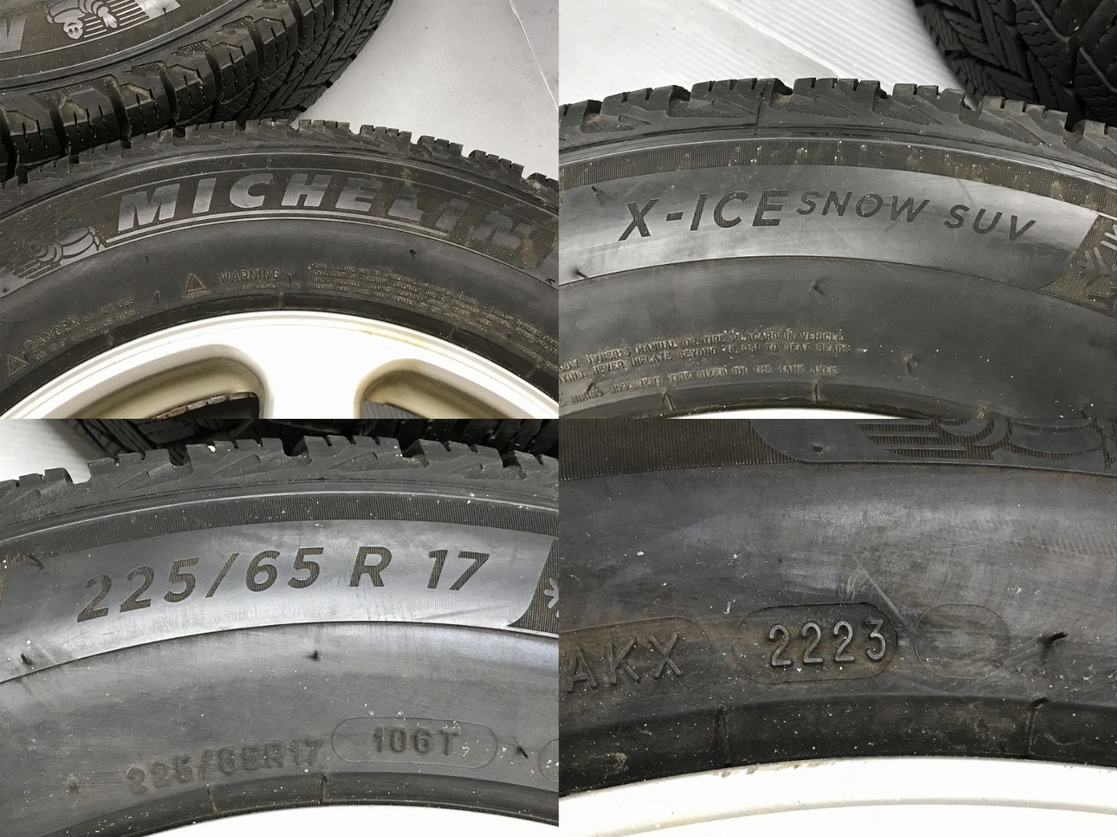 ◎すぐ使えます バリ溝 MICHELIN X-ICE 225/65R17 ホイール良品 17in 