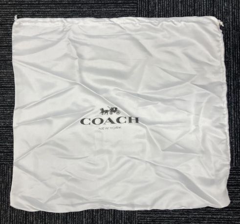 COACH コーチ 保存袋 巾着袋【2枚セット】 ホワイト ロゴ入り - メルカリ