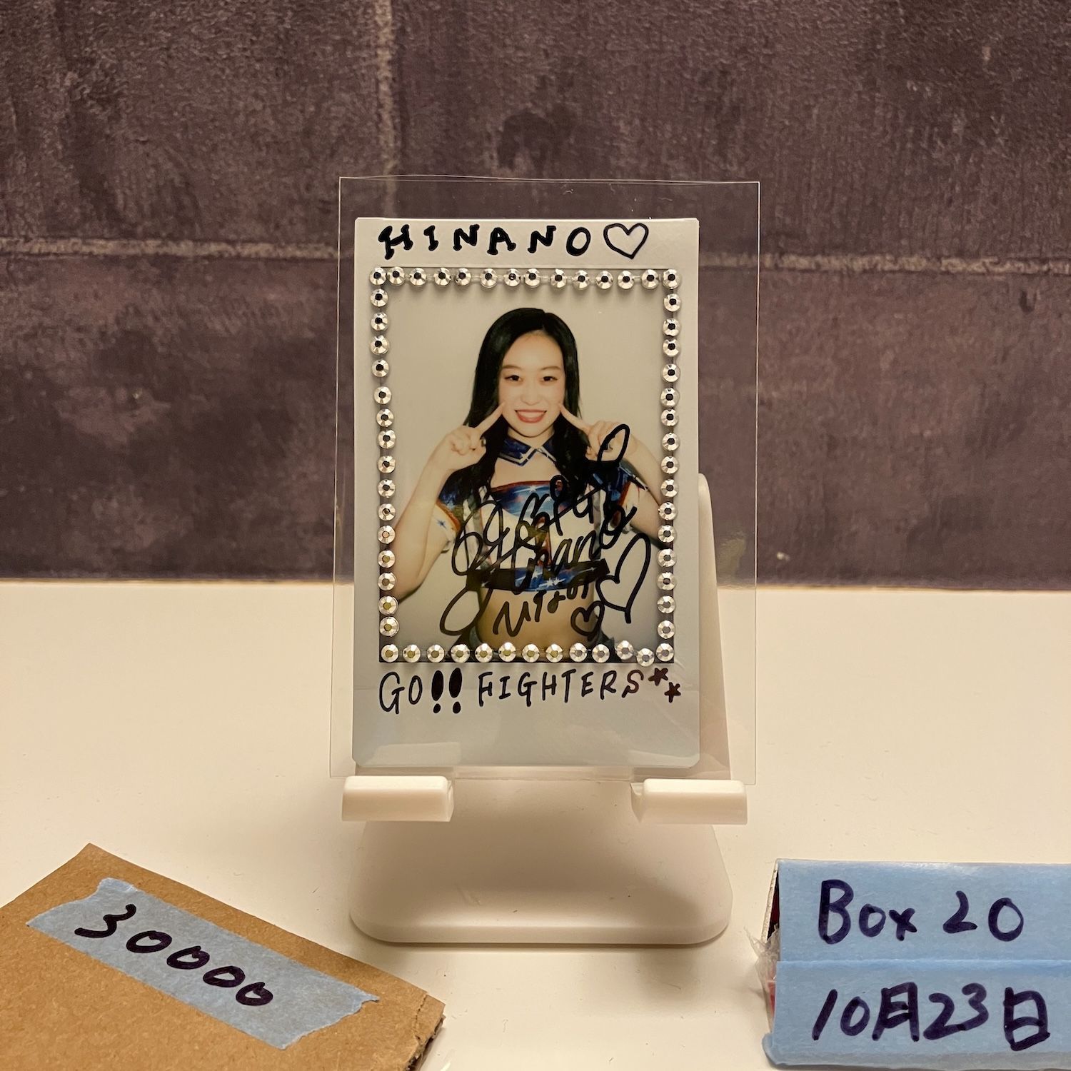 2021 BBM 高橋絆奈 4 10 直筆サインカード 日本ハムファイターズ Fighters Girl チェキ カード