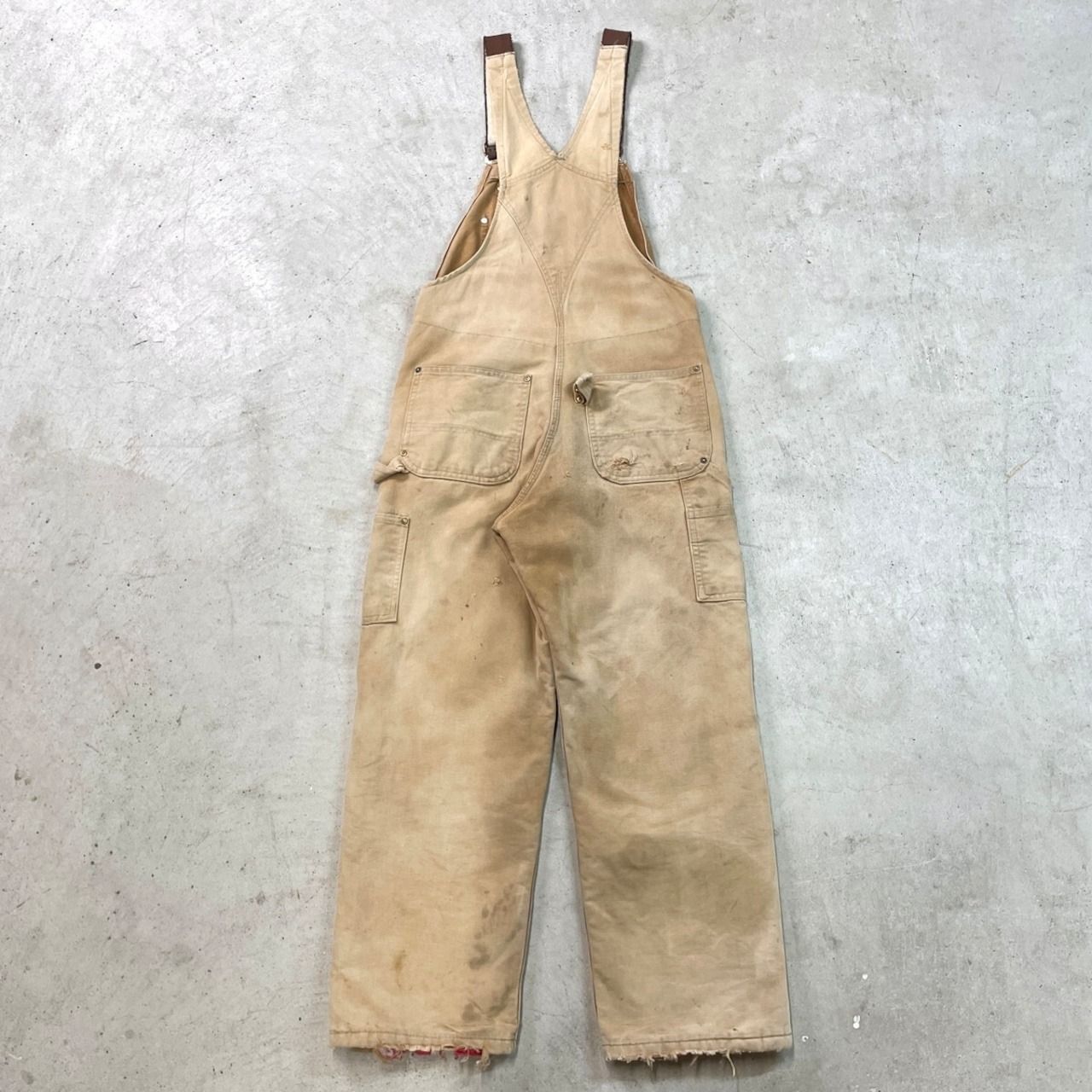 USA製 Carhartt カーハート ダック地 ダブルニー オーバーオール