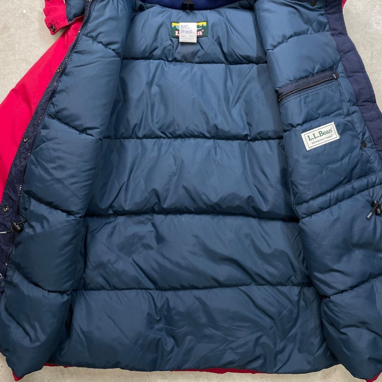 80年代 USA製 L.L.Bean エルエルビーン カタディンロゴ グースダウン 