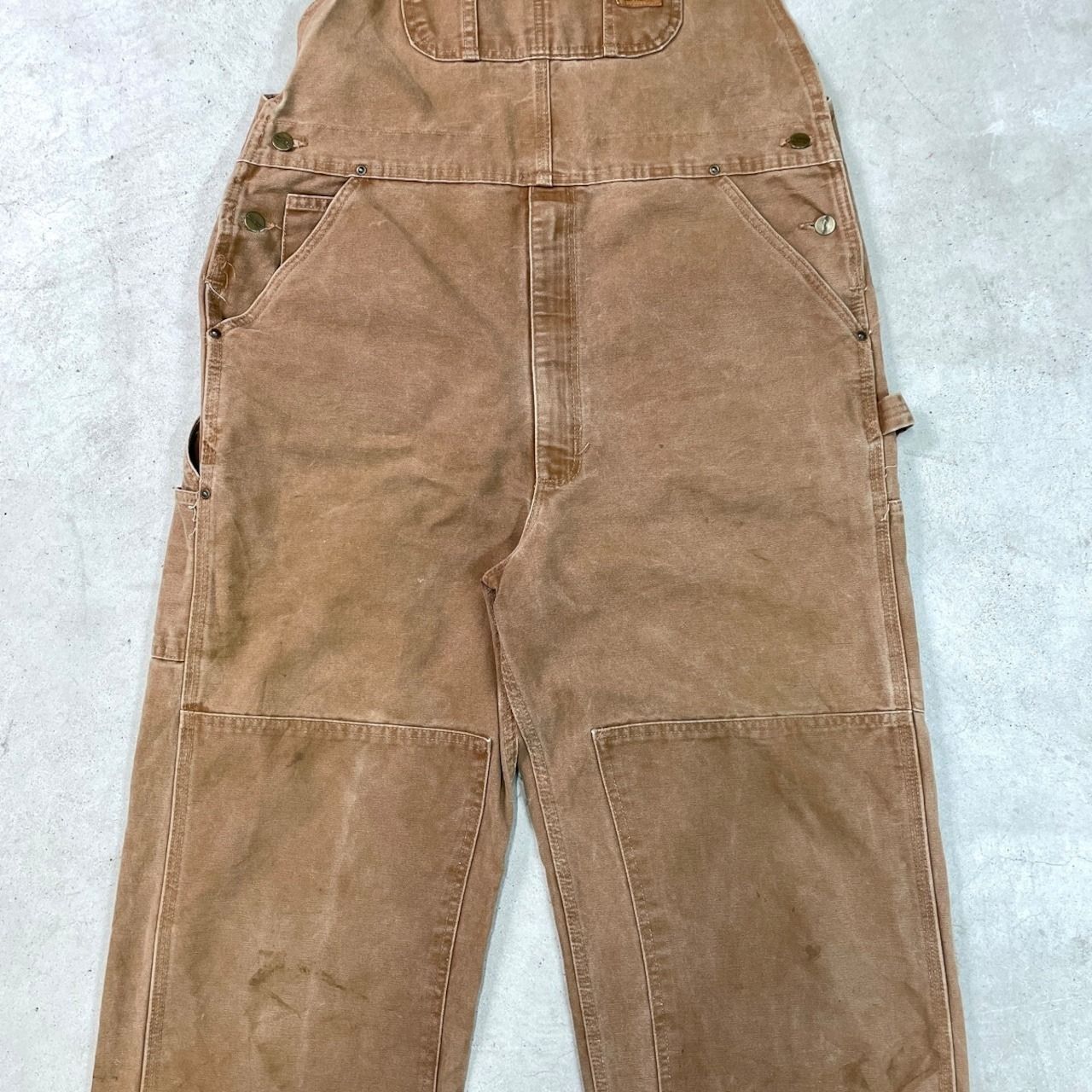 00年代 Carhartt カーハート ダック地 ダブルニー オーバーオール