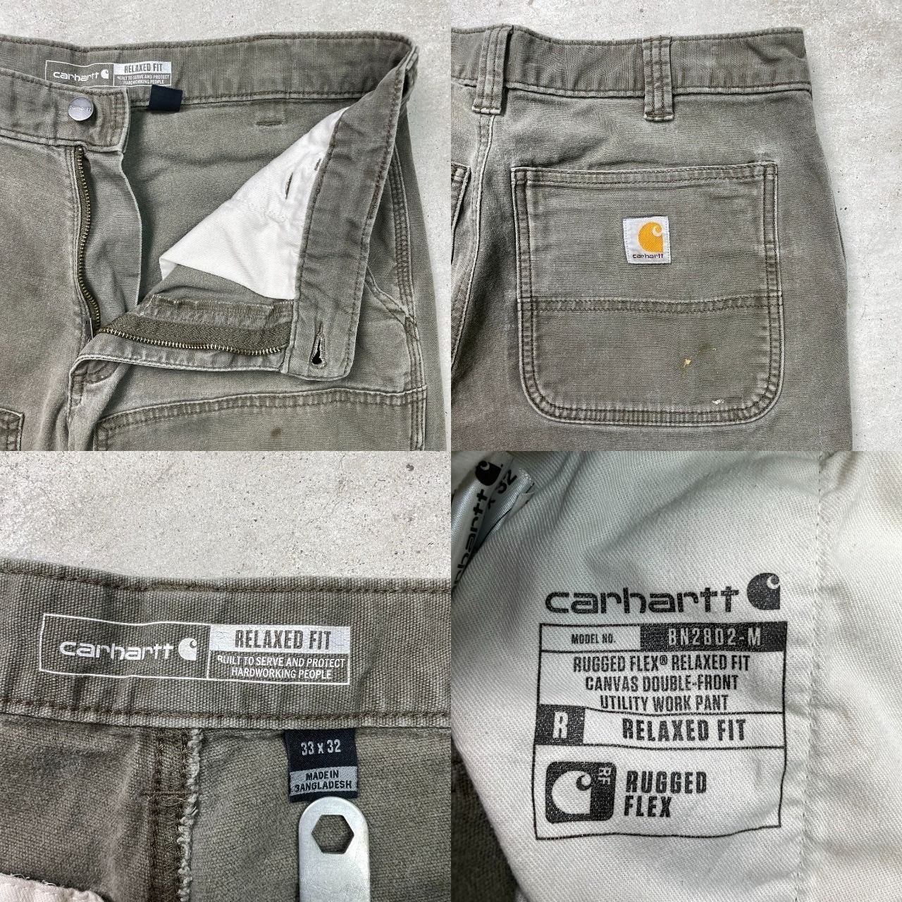 Carhartt カーハート ダブルニー ダック ワークパンツ ペンキ飛び