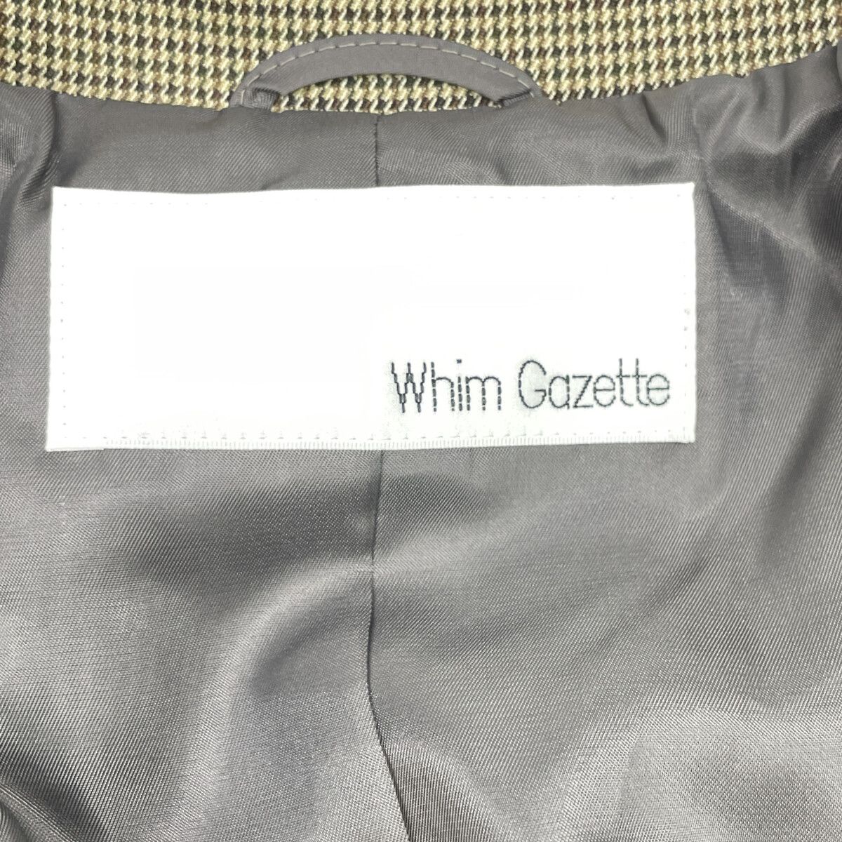 Whim Gazette ウィムガゼット WGZ1041707A0002 24SS ﾍﾞｰｼﾞｭ TRﾀﾞﾌﾞﾙ  