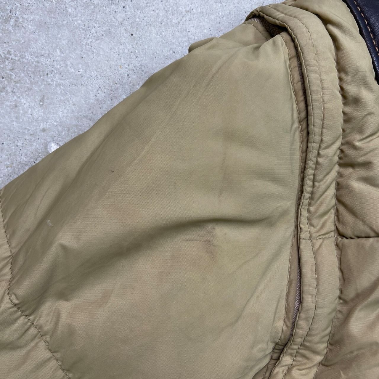 80年代 USA製 Schott ショット 2WAY レザーグースダウンジャケット 
