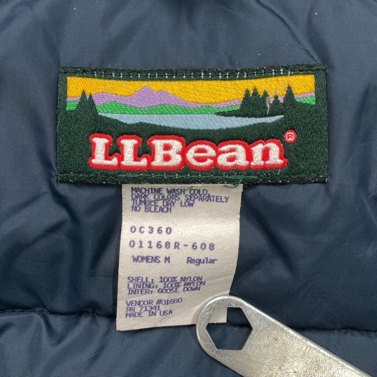80年代 USA製 L.L.Bean エルエルビーン カタディンロゴ グースダウン 