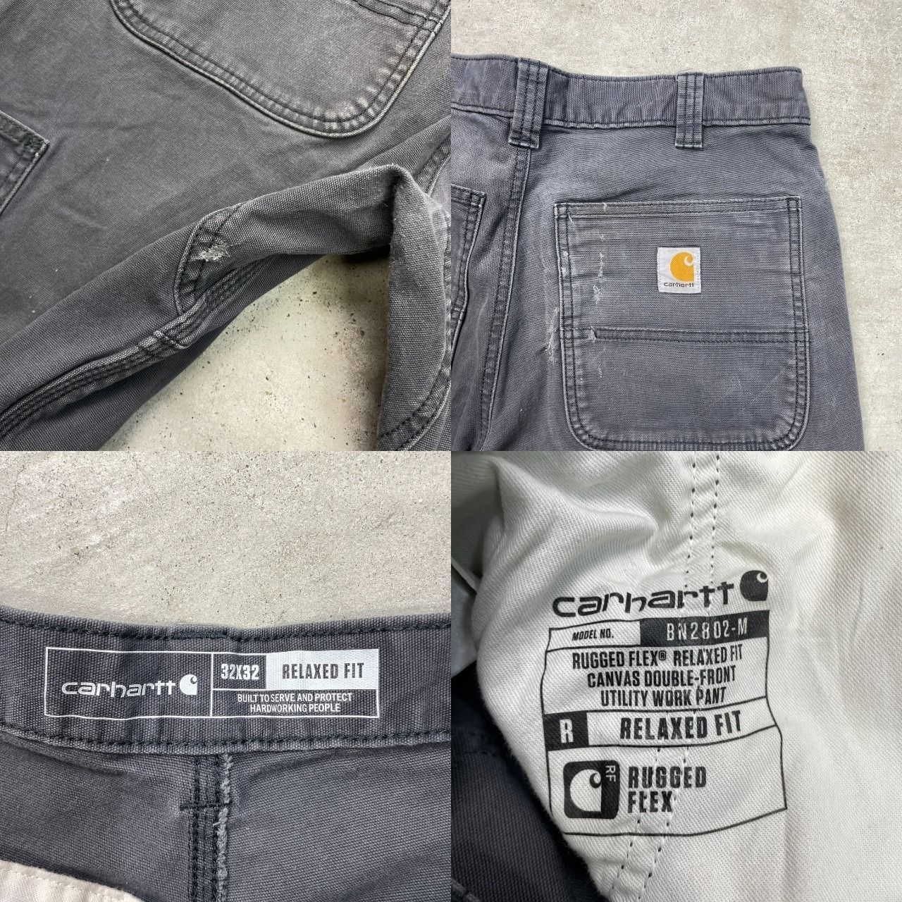 Carhartt カーハート ダブルニー ダック ワークパンツ メンズW32 古着