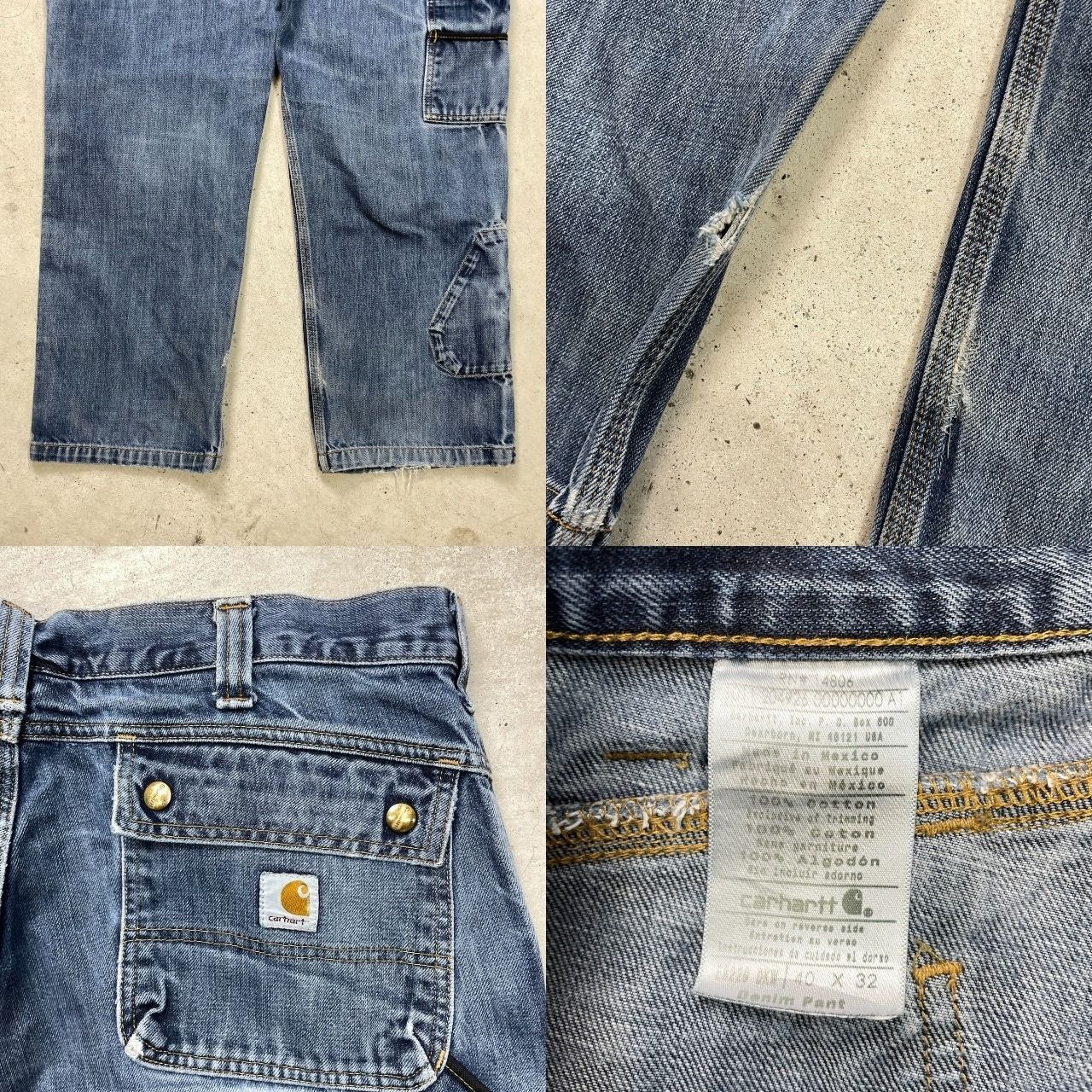 Carhartt カーハート ダブルニー デニムペインターパンツ マルチ 