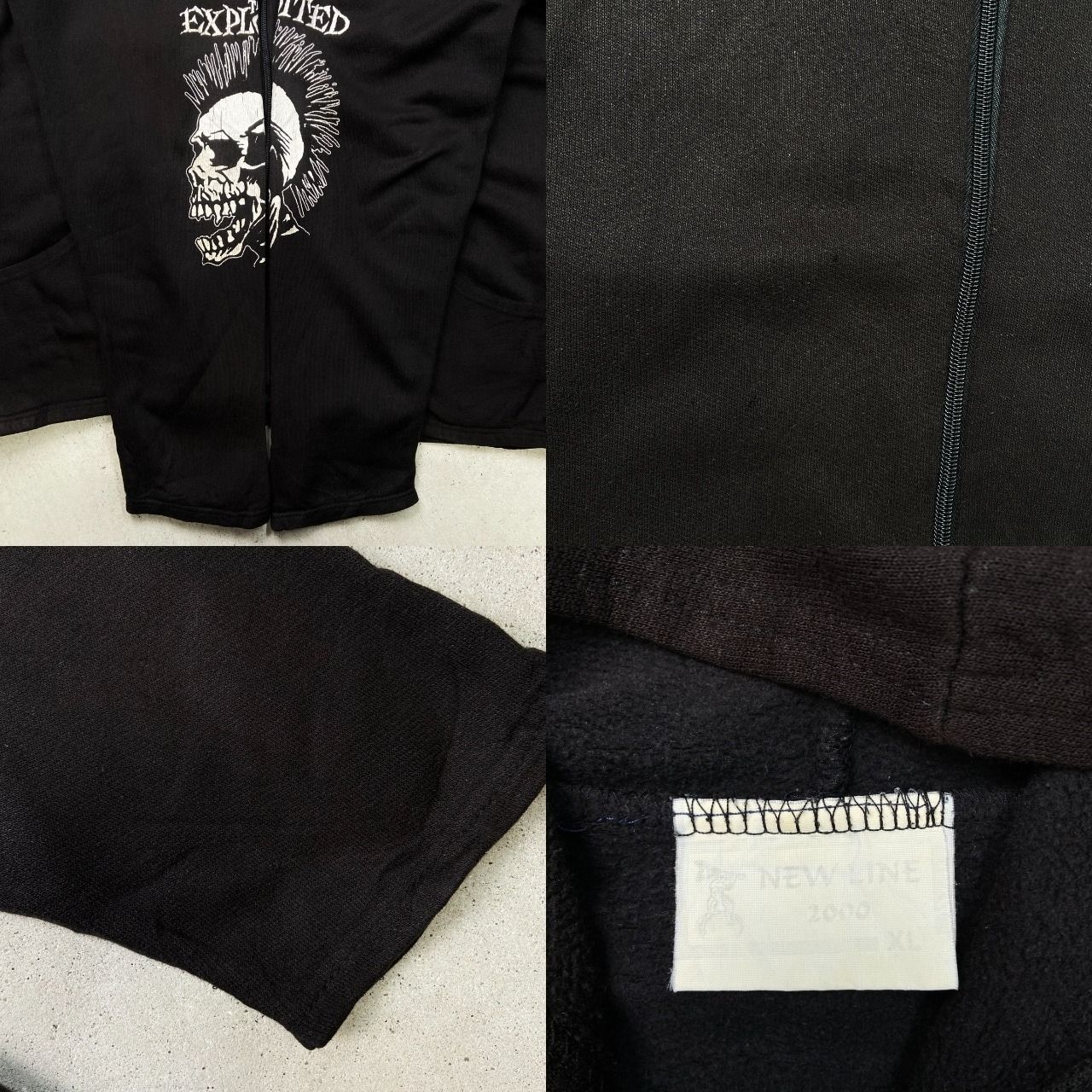00年代 THE EXPLOITED エクスプロイテッド フルジップスウェット