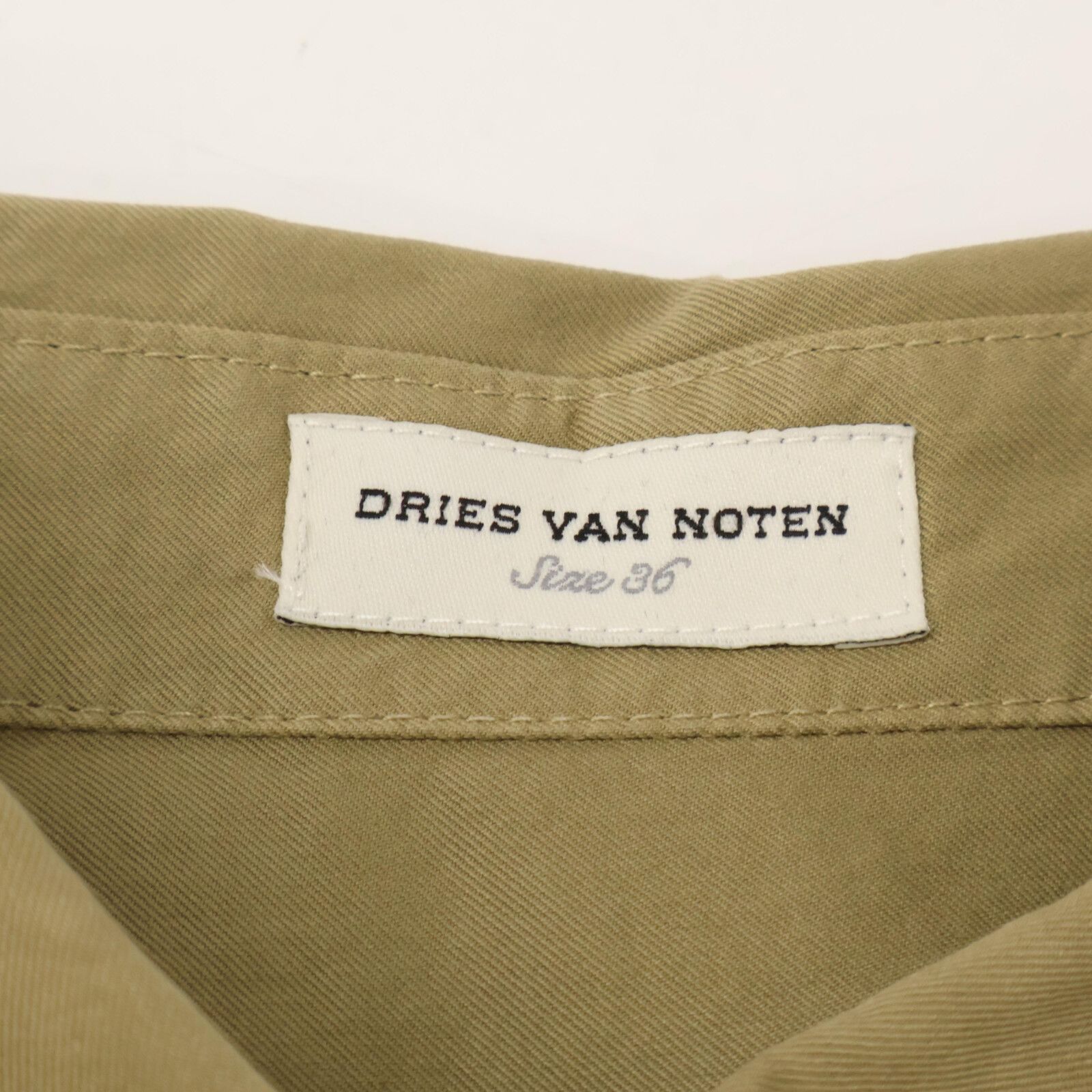 DRIES VAN NOTEN ドリスヴァンノッテン ﾍﾞｰｼﾞｭ ｻﾌｧﾘｼｬﾂﾜﾝﾋﾟｰｽ 36  