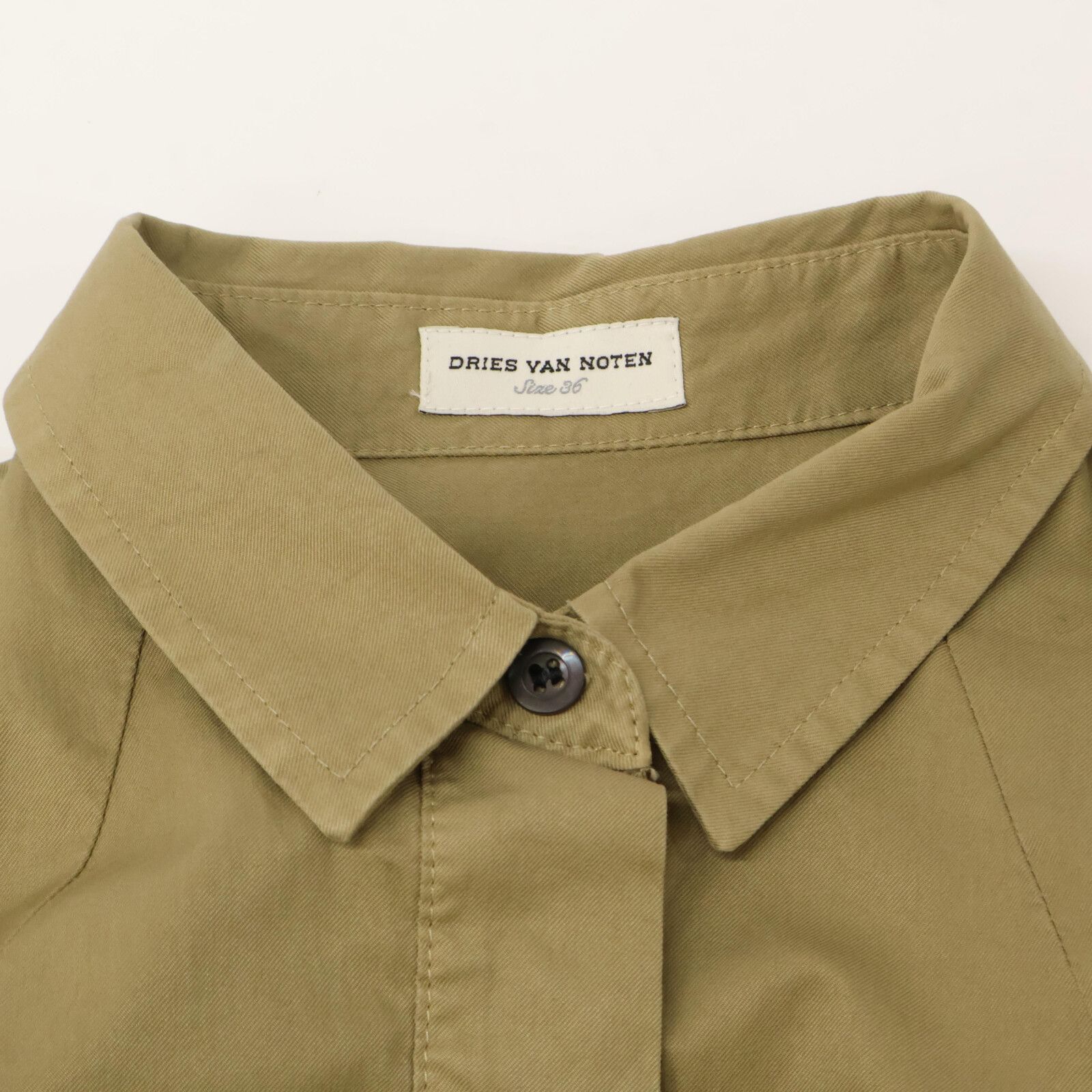 DRIES VAN NOTEN ドリスヴァンノッテン ﾍﾞｰｼﾞｭ ｻﾌｧﾘｼｬﾂﾜﾝﾋﾟｰｽ 36  